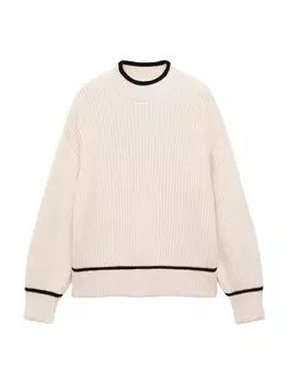 Свитер MANGO Plaza, бежевый