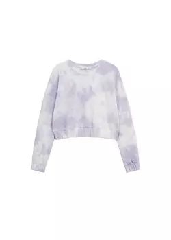 Свитер MANGO Sweatshirt Tie, цвет purple/lavender