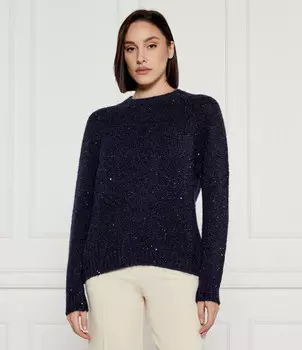 Свитер Marella SPORT Regular Fit, темно-синий