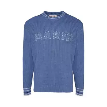 Свитер Marni Roundneck Sweater, синий