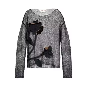 Свитер Marni Transparent Sweater, черный