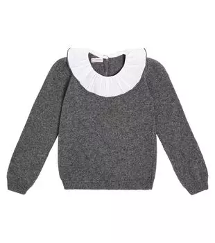 Свитер martina из смесовой шерсти La Coqueta, серый