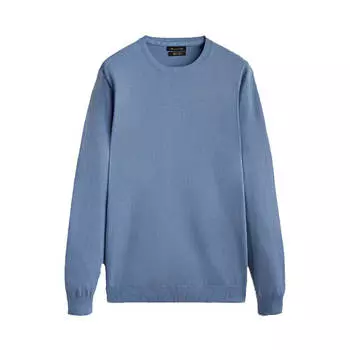 Свитер Massimo Dutti 100% Cotton Crew Neck, голубой (Размер XL)