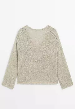 Свитер Massimo Dutti, бежевый