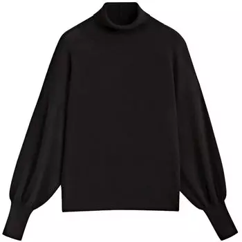 Свитер Massimo Dutti High Neck, черный