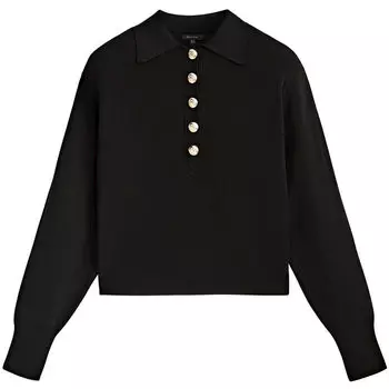 Свитер Massimo Dutti Polo, черный