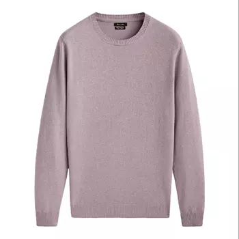 Свитер Massimo Dutti wool and cashmere blend round neck, лиловый