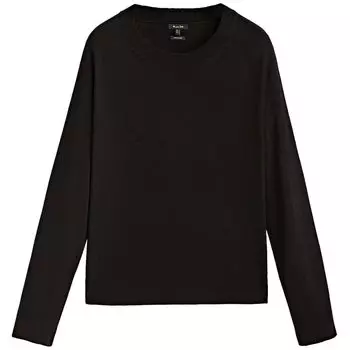Свитер Massimo Dutti Wool And Cashmere Crew Neck, черный