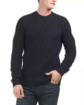 Свитер массивной вязки из смесовой шерсти Essential Barbour, синий