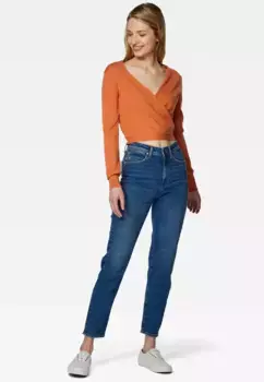 Свитер Mavi с V-образным вырезом "V NECK SWEATER", верх с запахом, цвет Copper Tan