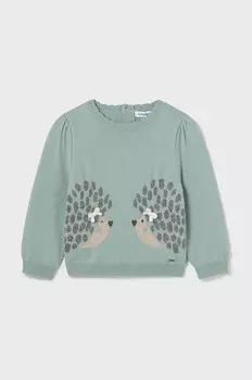 Свитер Mayoral с добавлением хлопка нео-анто, бирюзовый