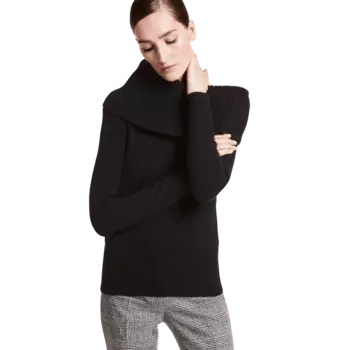 Свитер Michael Kors Cashmere Off-The-Shoulder, черный