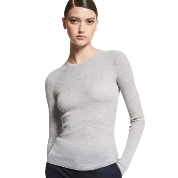 Свитер Michael Kors Hutton Featherweight Cashmere, светло-серый