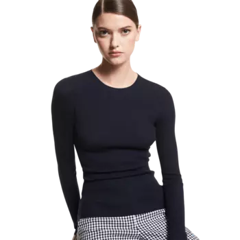 Свитер Michael Kors Hutton Featherweight Cashmere, темно-синий