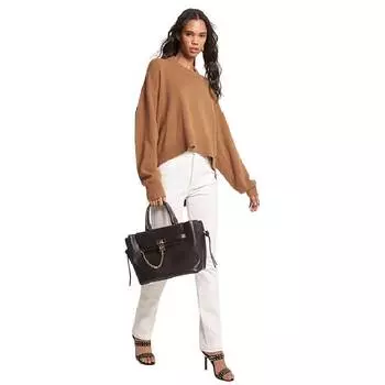 Свитер Michael Michael Kors Wool and Cashmere Blend, коричневый