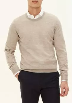 Свитер MIGUEL ROUNDNECK Oscar Jacobson, светло-коричневый