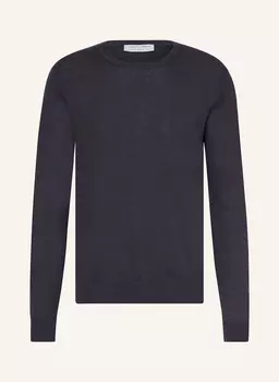 Свитер микас с льном TIGER OF SWEDEN, темно-синий