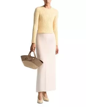 Свитер Milla Cashmere Cable Knit Altuzarra, желтый