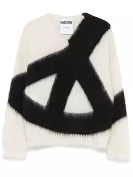 Свитер мира Moschino, белый
