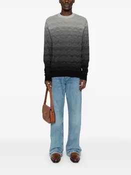 Свитер Missoni с узором «зигзаг», серый