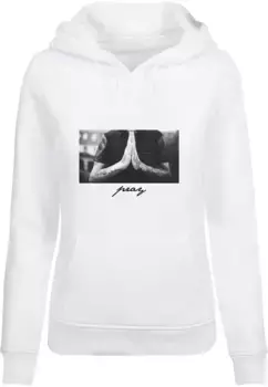 Свитер MisterTee с круглым вырезом "MisterTee Women's Pray Hoody", белый