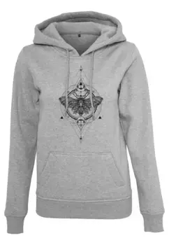 Свитер MisterTee с круглым вырезом "MisterTee Women's Ladies Moth Hoody", серый