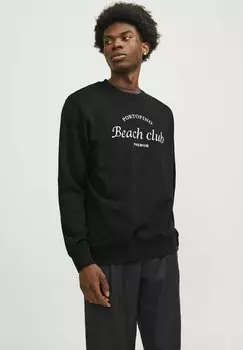 Свитер Mit Rundhals Gedruckt Jack & Jones, черный