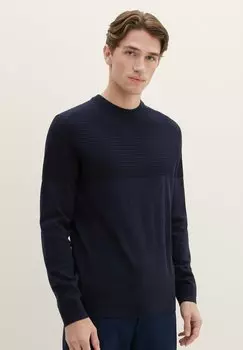 Свитер MIT STRUKTUR TOM TAILOR, небесный капитан синий