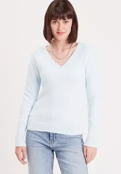 Свитер Mit V-Ausschnitt Cache Cache, цвет bleu pastel