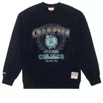 Свитер Mitchell & Ness x NBA Boston Celtics 17 Times Champion Sweatshirt 'Black', черный