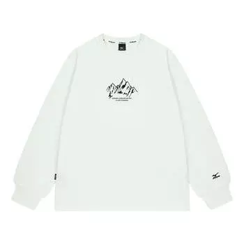 Свитер Mizuno Graphic Casual Sweater 'White', белый