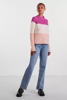 Свитер - Многоцветный - Классический крой PIECES, разноцветный