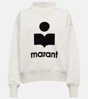 Свитер Moby меланжевой вязки из смесового хлопка MARANT ETOILE, нейтральный