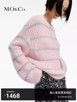 Свитер Moco 2024, розовый