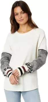 Свитер Mod About You Cuff Raglan Free People, цвет Ivory Combo