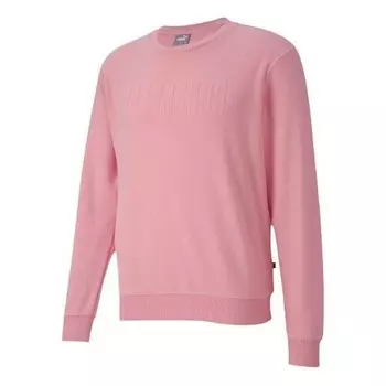 Свитер modern basics crew sweatshirt 'pink' Puma, розовый
