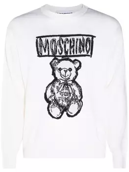 Свитер Moschino Teddy Bear, белый