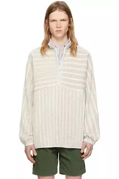 Свитер Mosley с вставками и отложным воротником Pilgrim Surf + Supply, белый