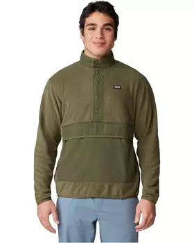 Свитер Mountain Hardwear Microchill Snap Pullover, цвет Combat Green Heather