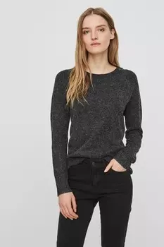 Свитер мягкой вязки с круглым вырезом Vero Moda, черный