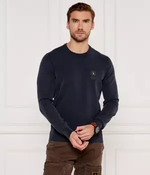 Свитер мужской Aeronautica Militare с логотипом, синий