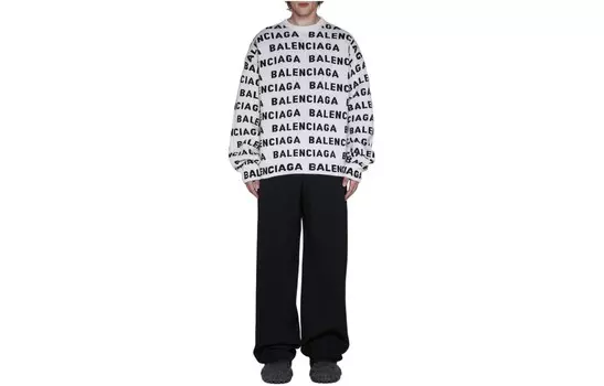 Свитер мужской белый Balenciaga, белый