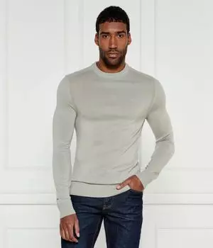 Свитер мужской Boss Orange облегающего кроя, серый