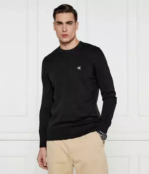 Свитер мужской Calvin Klein Jeans с логотипом, черный