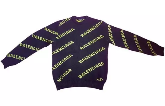 Свитер мужской черный Balenciaga, черный