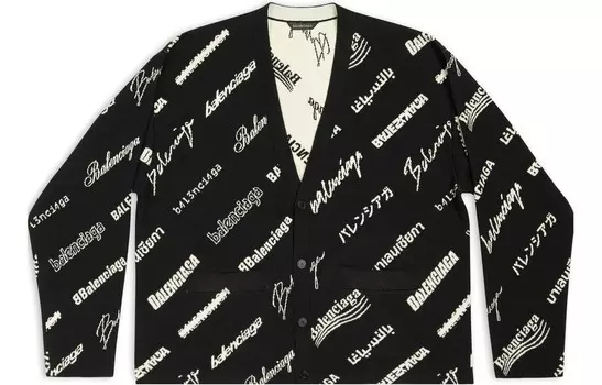 Свитер мужской черный Balenciaga, черный