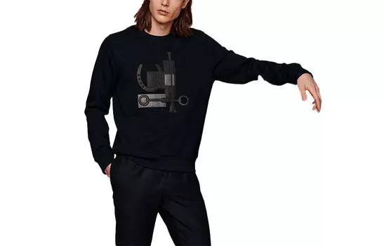 Свитер мужской черный Hermes, черный