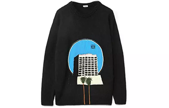 Свитер мужской черный Loewe, черный