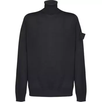 Свитер мужской черный Stone Island, черный