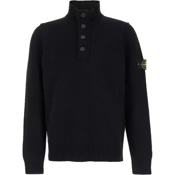 Свитер мужской черный Stone Island, черный